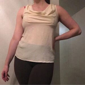 Nordstrom Halogen Cream Blouse Size Medium